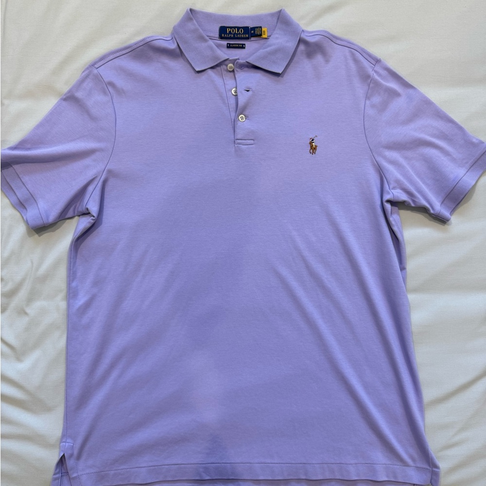 Polo by Ralph Lauren Men's Lavender Polo Shirt